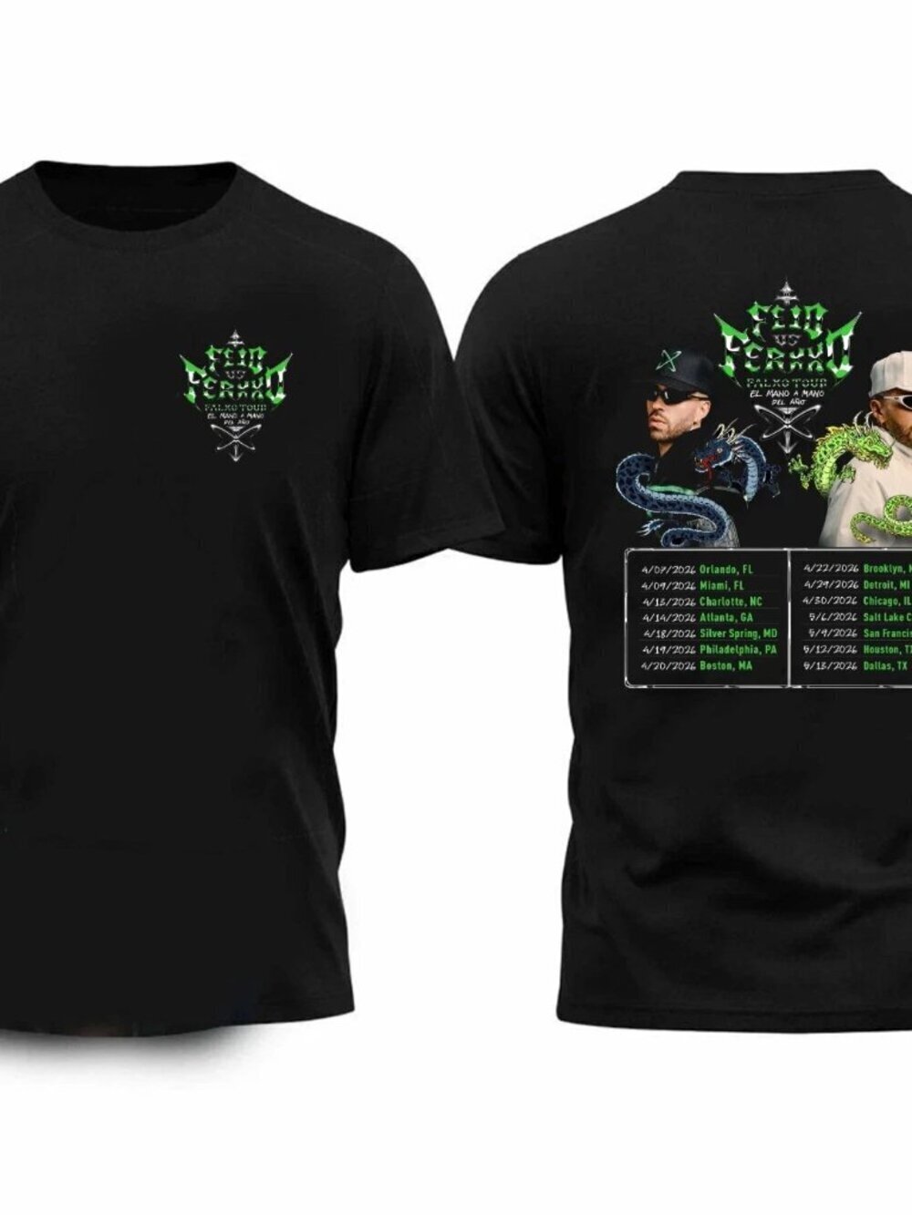 Feid vs Ferxxo Falxxo Tour 2026 T-Shirt Latin Concert T Shirt
